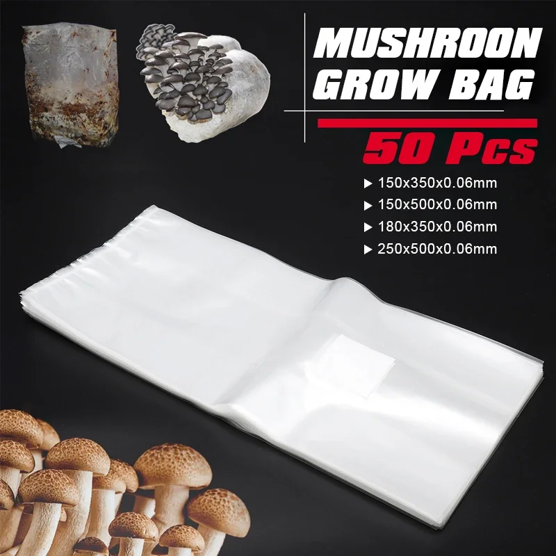 Grow Bags - 50 pezzi di funghi in PVC