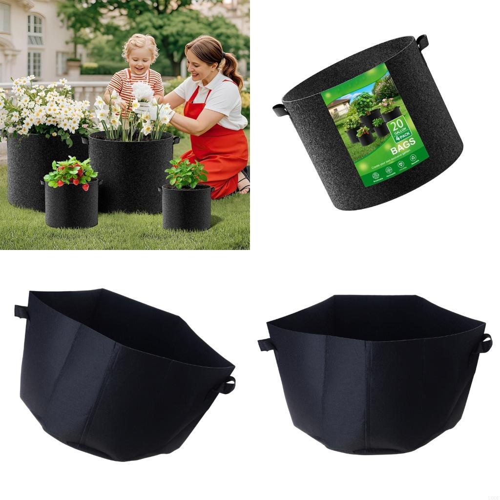 Grow Bags - Borse per piantare in tessuto qualità,