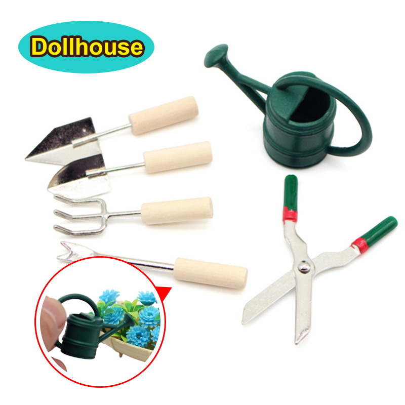 Gardening Tools In - 1/12 Casa delle bambole Simulazione Annaffiatoio