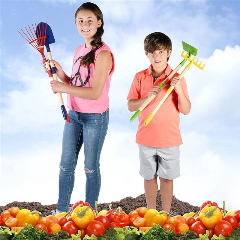 Gardening Tools Kids Set - B05C-Set di Attrezzi da Giardino per